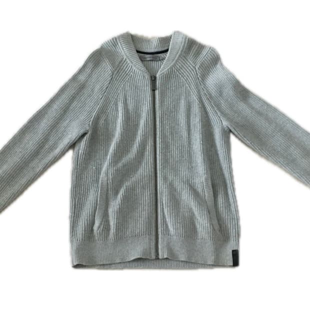 Calvin klein 캘빈클라인 회색 그레이 집업니트