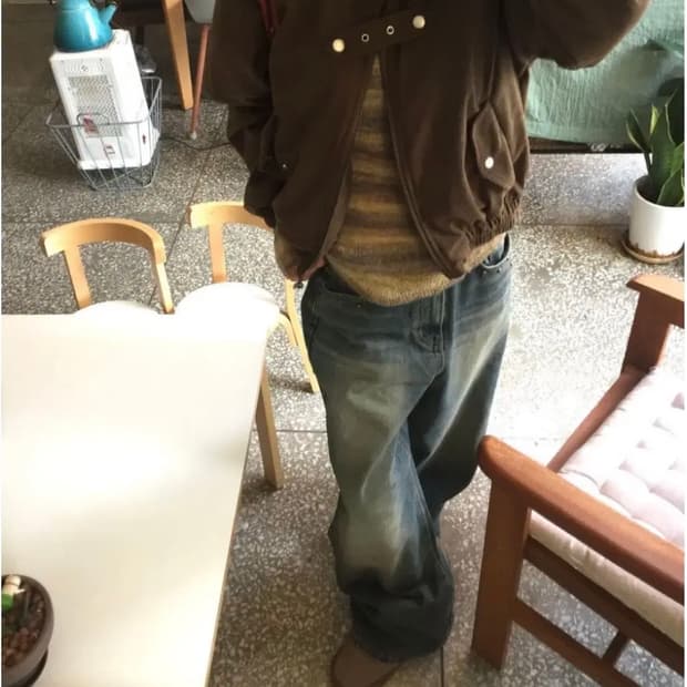 모래하우스 벨 워시드 진 중청 M사이즈