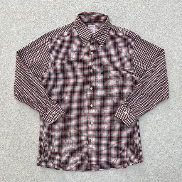 M 브룩스브라더스 체크 셔츠 남방 0310M