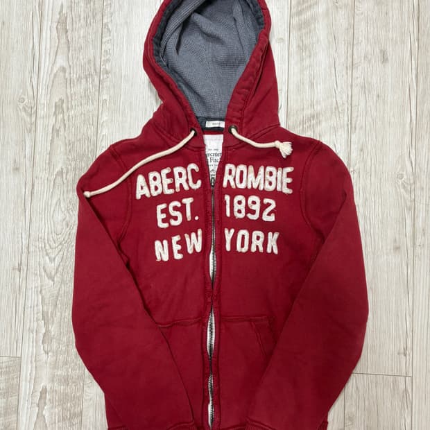 아베크롬비 후드집업 양홍원 레드 s
