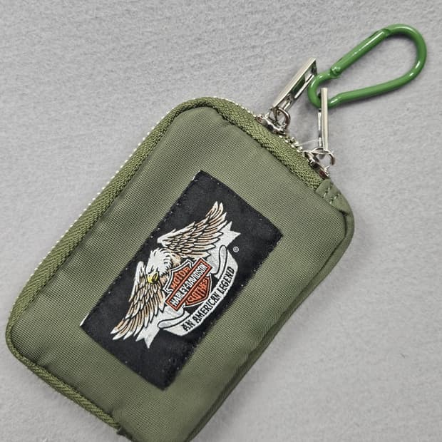 할리데이비슨 라벨 패치드 커스텀 월렛 키링 ( 12X8 ) / 11676