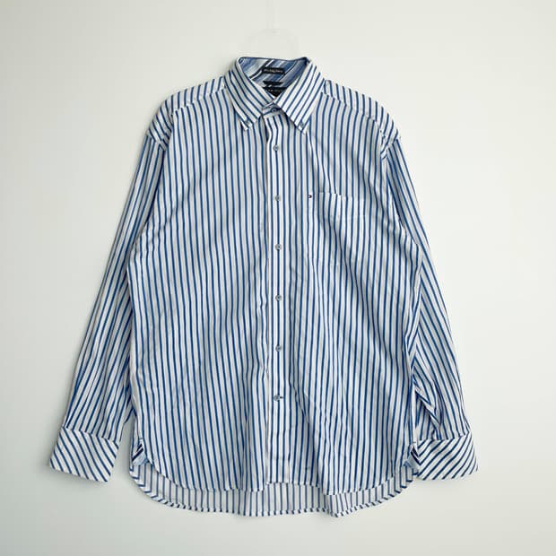 F1 타미힐피거 80's 2 Ply 패브릭 셔츠 LL사이즈