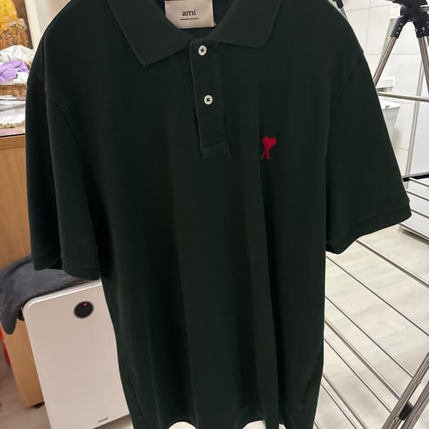 아미 다크그린 폴로 피케 xl 23ss