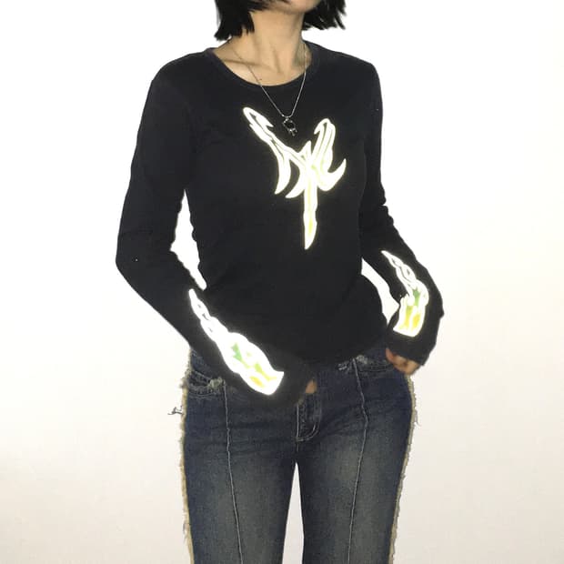 나이키 00s USA 세미크롭 롱슬리브 