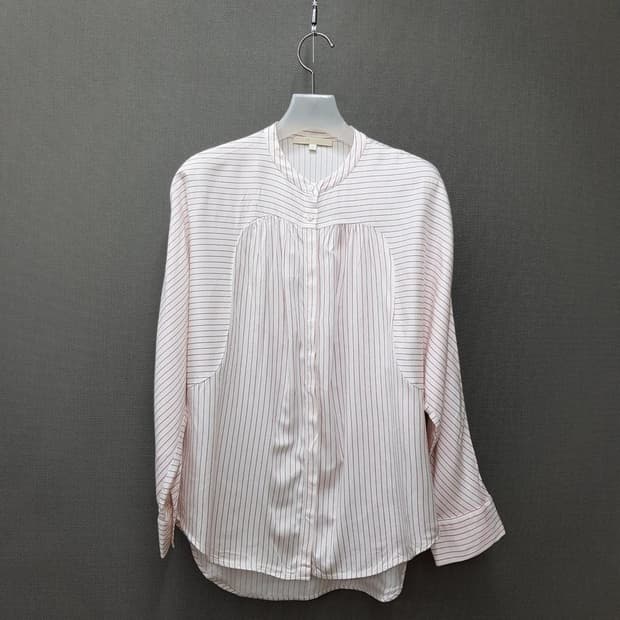 MAJE 마쥬  스트라이프 배색 셔링 블라우스 2사이즈