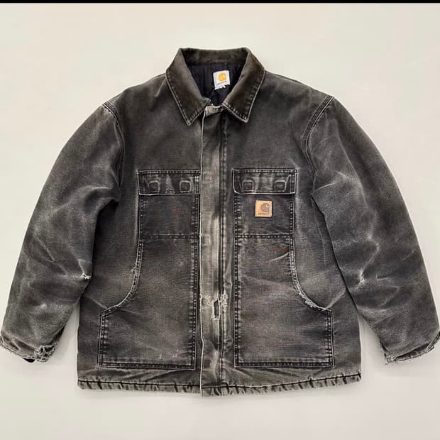 빈티지 칼하트 덕캔바스 아틱 디트로이트 자켓 46r