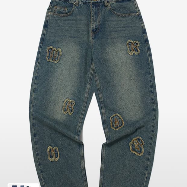 위켄더스 APPLIQUE 데님 팬츠