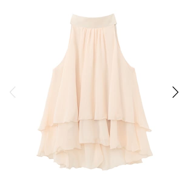 Seer melted heart blouse_peach beige