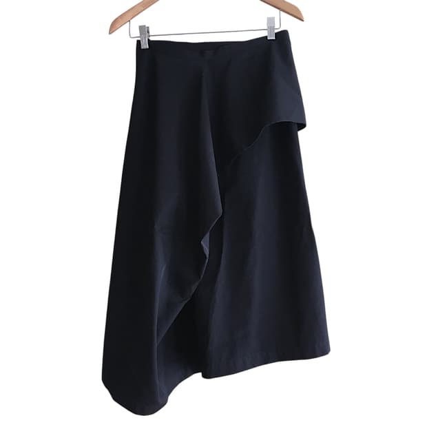 꼼데가르송 트리콧 레이어드 랩스커트