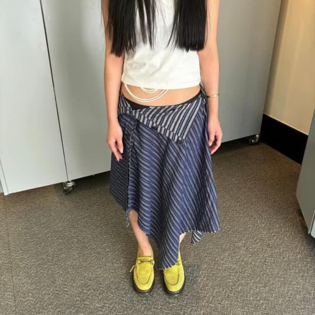 구해요 0tape 공테이프 레이어드 스커트