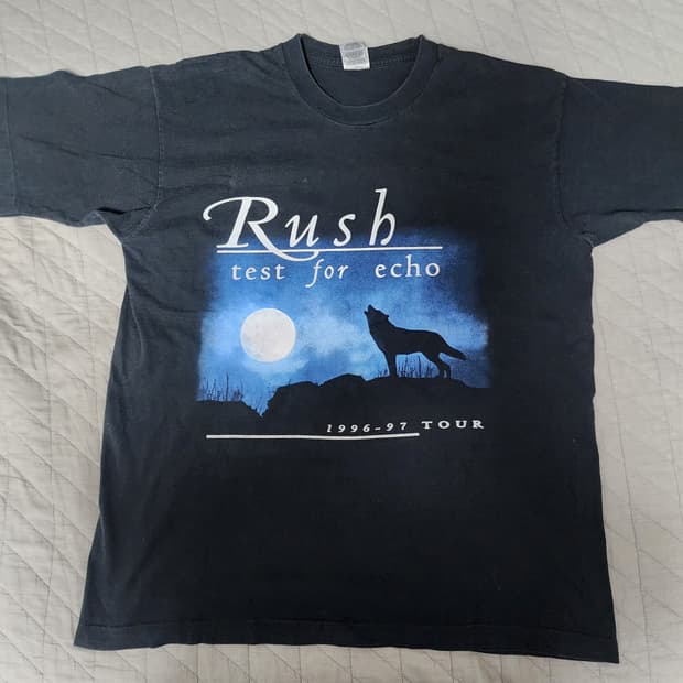 [XL] 90s 러쉬 RUSH test for echo 빈티지 밴드티