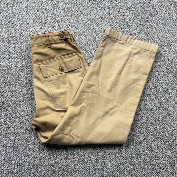 오어슬로우 브라운 퍼티그 팬츠