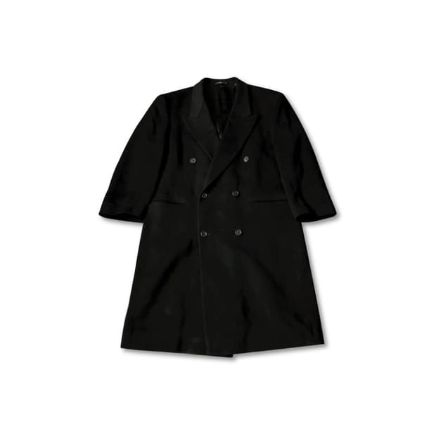 발렌티노 캐시미어 코트 블랙