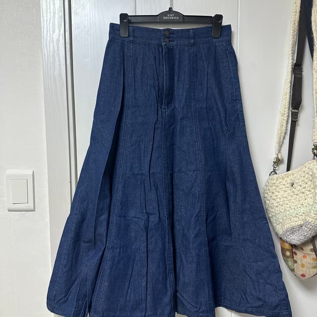 빈티지 모리 데님 스커트