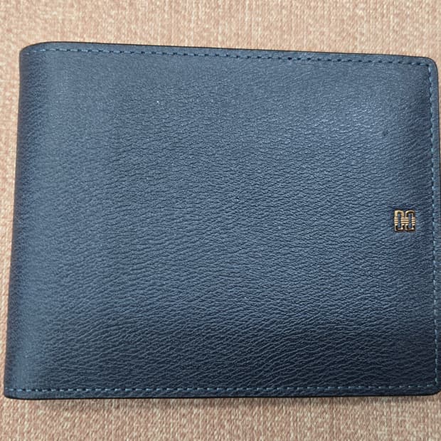닥스 새상품- 다크블루 가죽 반지갑