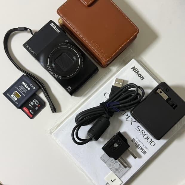 니콘 쿨픽스 s8000 빈티지 디카 디지털카메라 블랙
