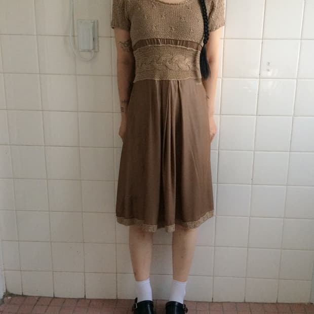 Miss sixty knit layer onepiece