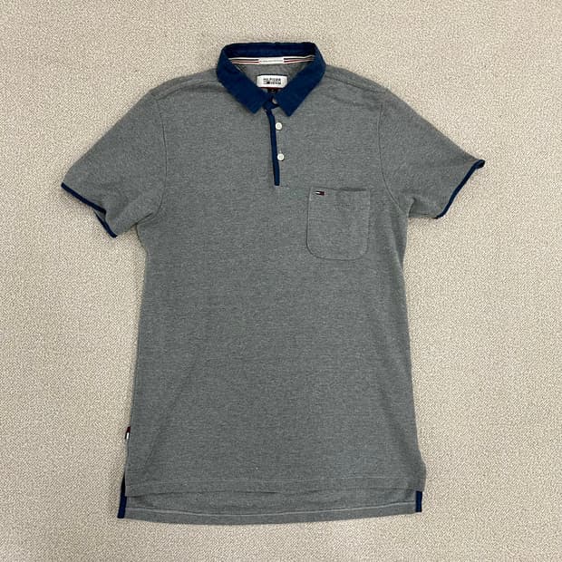 M 타미힐피거 포켓 카라 반팔 티셔츠 0203M1