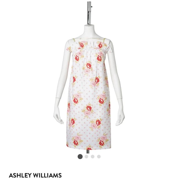 Ashley Williams rose pillow slip dress