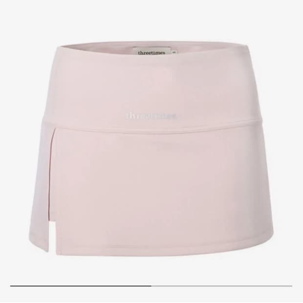 쓰리타임즈 슬릿 스커트 핑크 s 팝니다
