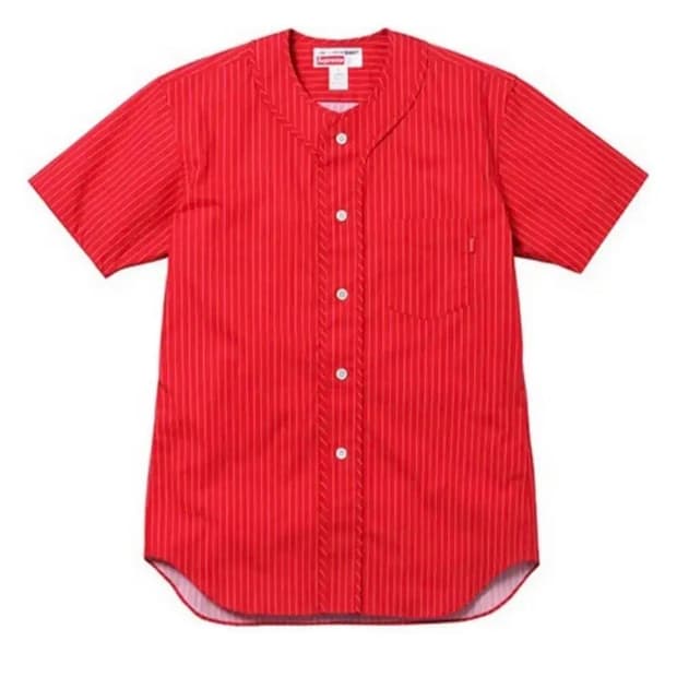 [M] 14SS 슈프림 꼼데가르송 베이스볼 셔츠