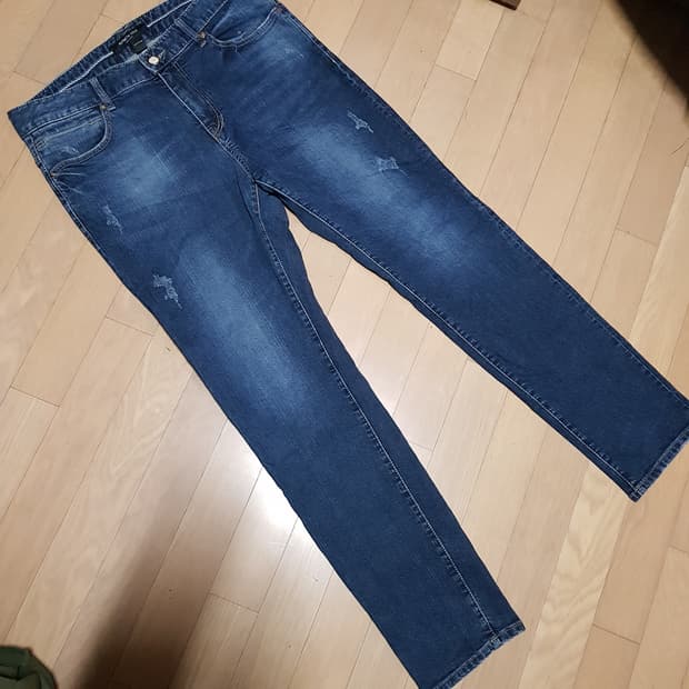 34인치/ 캐네스콜 / 스판 슬림청바지/2-수수