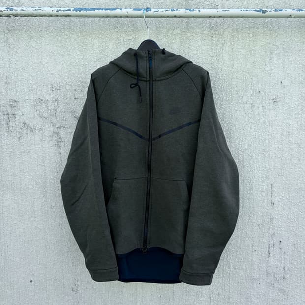 XL)나이키 테크팩 카키 투웨이 후드집업