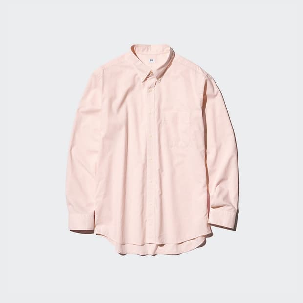 [M] 유니클로 브로드클로스셔츠 체크 긴팔