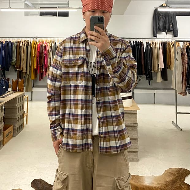 LEE madras check flannel shirts 마드라스 체크