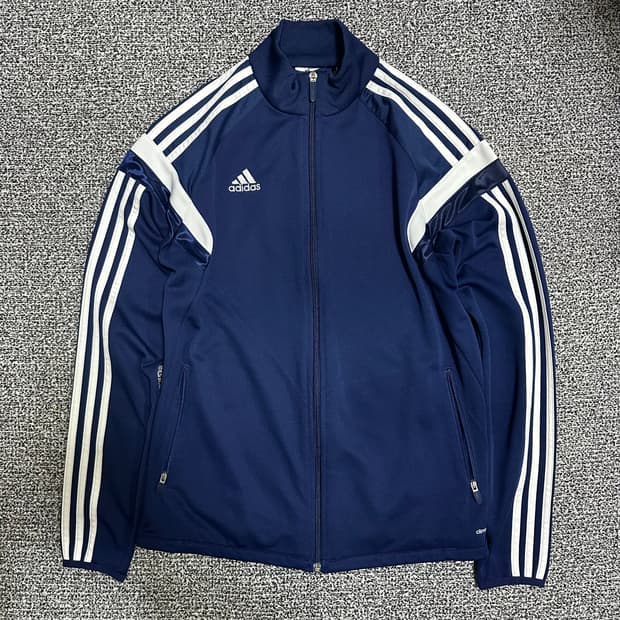 (M) 아디다스 삼선 트랙탑 져지 남흰