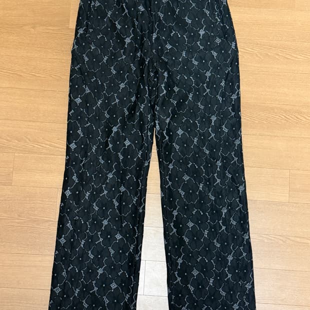 플라워 레이스 트랙팬츠