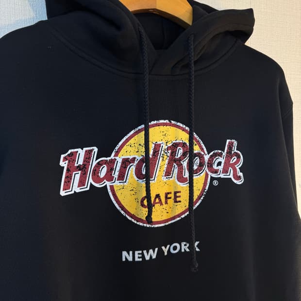 [M]하드락카페 뉴욕 후드티 블랙