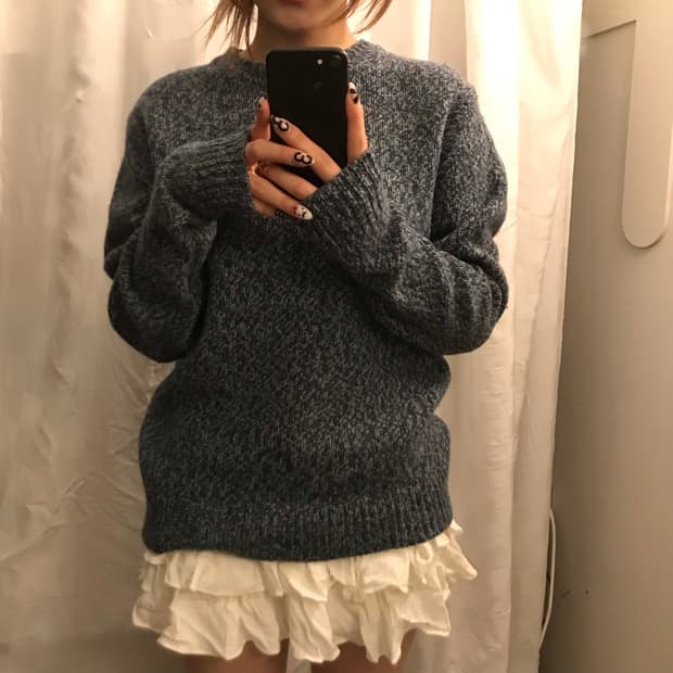 Tommy Hilfiger 타미힐피거 모리걸 네이비 니트