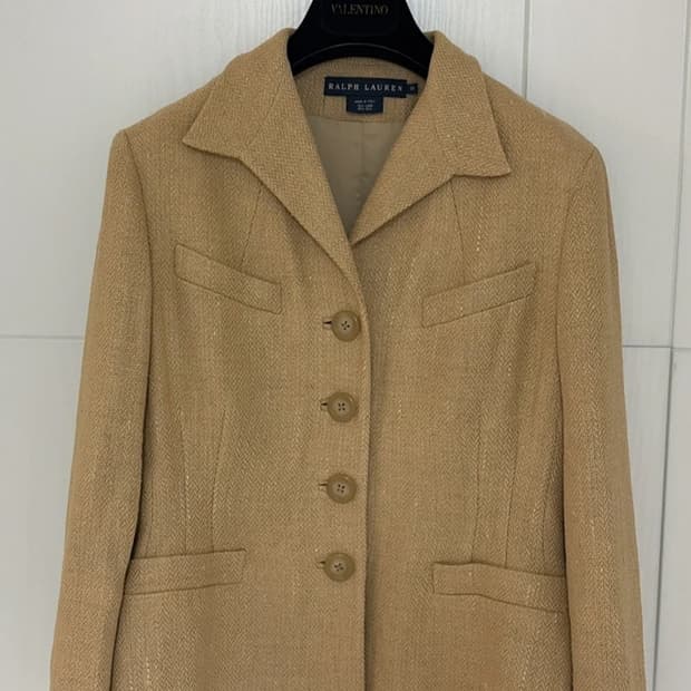 랄프로렌 여성 헤링본 자켓 사이즈 55,66 정품