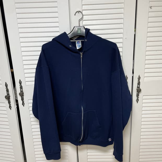 러셀 후드집업 navy
