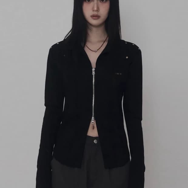 에트오소메 데미지 아일렛 코르셋 자켓