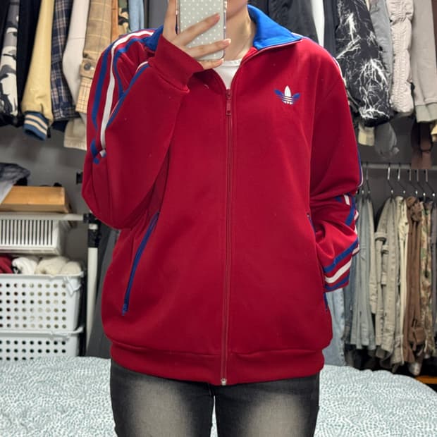 아디다스 파이어버드 빨강 트랙탑 져지