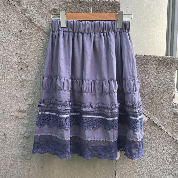 Dusty Lace Midi Skirt