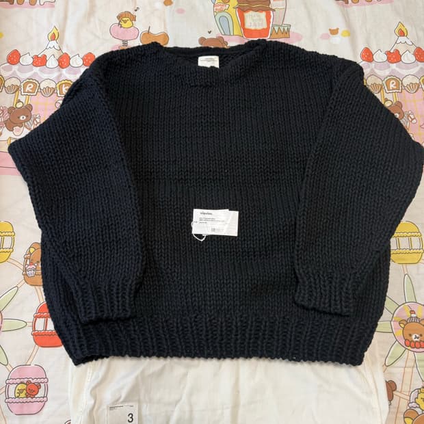 [3]비즈빔22AW Boatneck 보트넥 핸드 니트