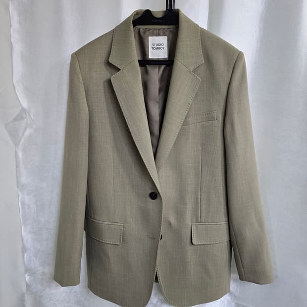 스튜디오톰보이 카키색 블레이저 자켓 (1748)