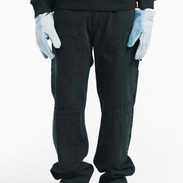 플라스틱 프로덕트 MPa 더블니 팬츠 블랙