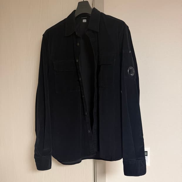 CP컴퍼니 코듀로이 셔츠 블랙