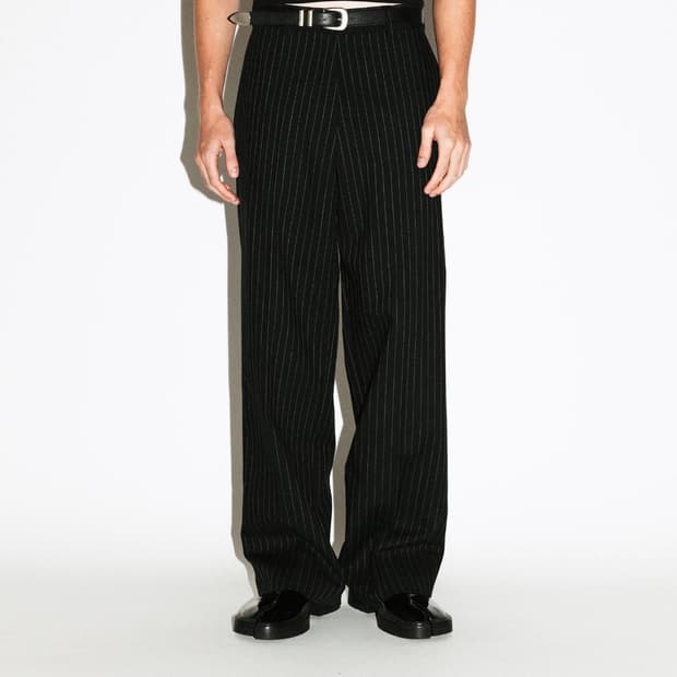 [32] 캘리포니아 아츠 핀스트라이프 코브 와이드 레그 트라이저