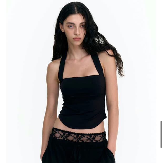 2000아카이브스 크로스 백 탱크탑 블랙