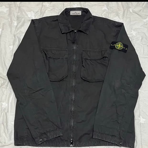 스톤아일랜드 올드이펙트 오버셔츠 22ss L