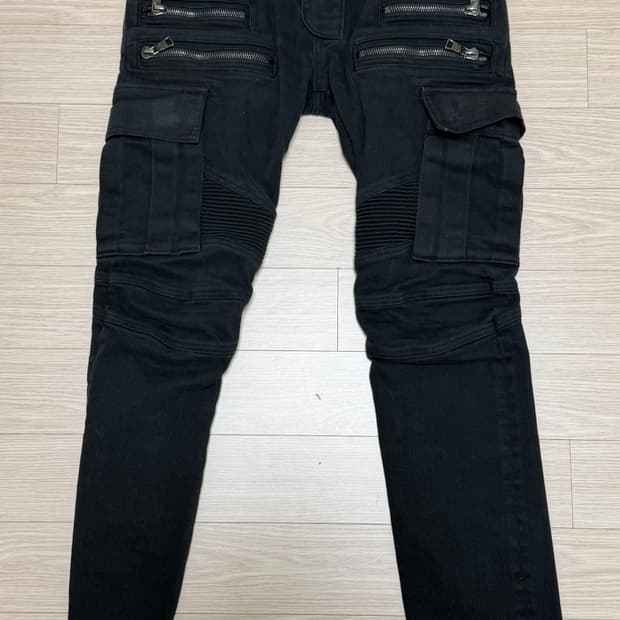 Balmain biker jeans black