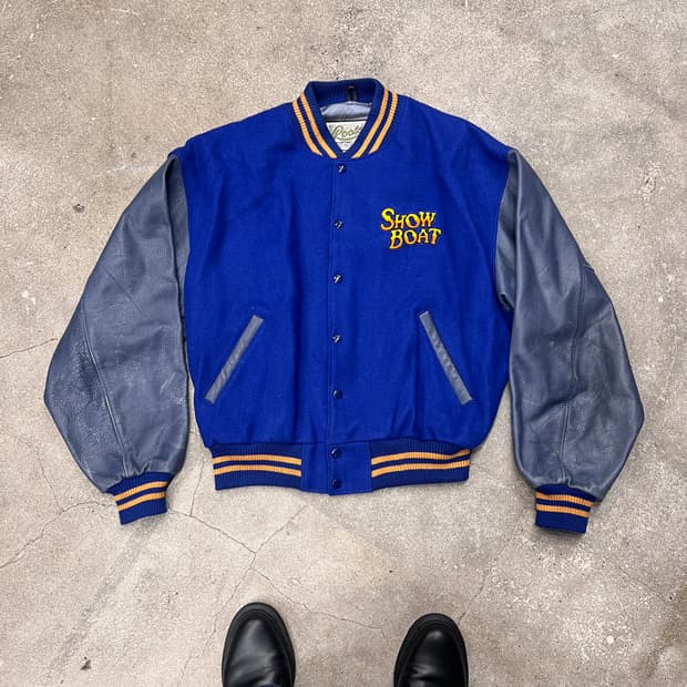 90‘s Show Boat Roots 바시티 자켓