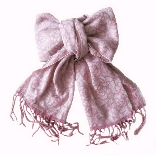 일본 히메갸루 장미 포인트 연핑크 진핑크 레이어드 머플러 