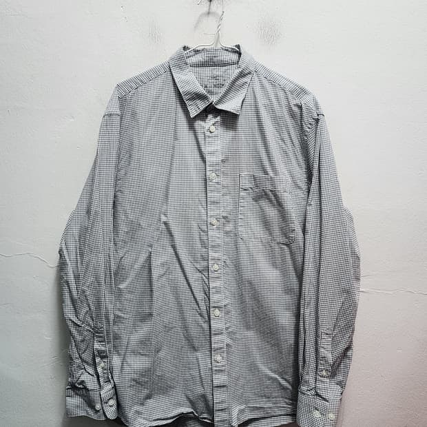 무인양품 잔체크 셔츠