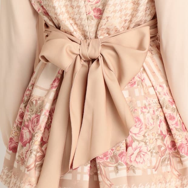 리즈리사 플로럴 플라워 라떼갸루 히메갸루 히메카지 원피스 상의